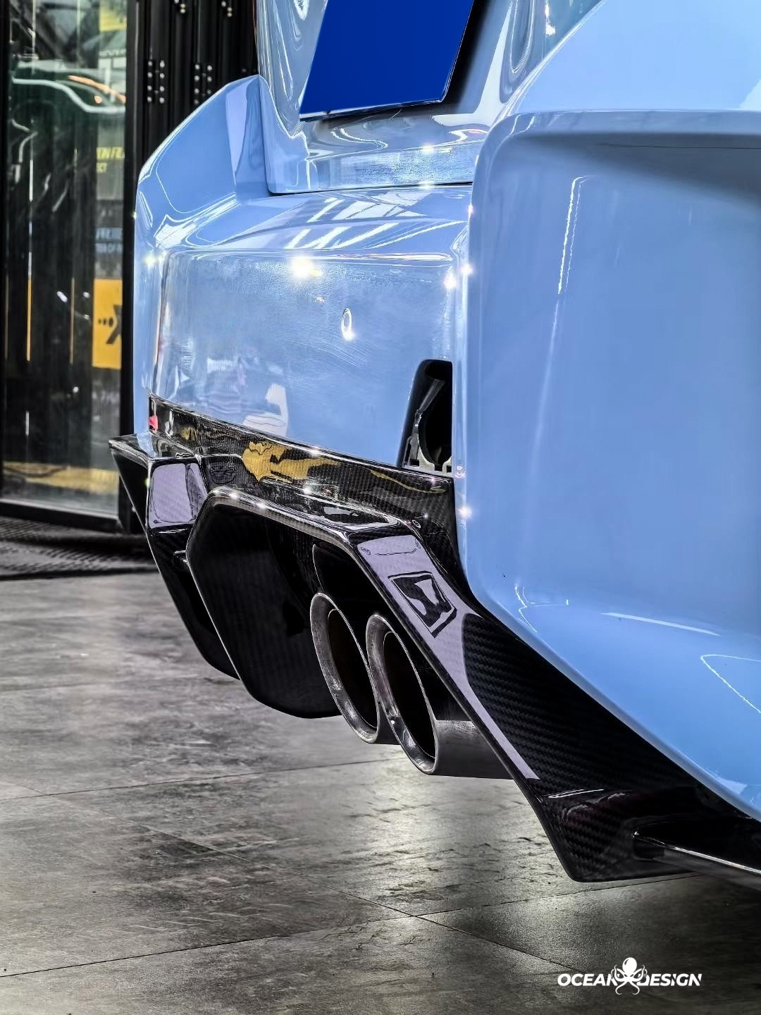2023-2025 BMW G87 M2 DPRO Style Dry Carbon Fiber Rear Diffuser