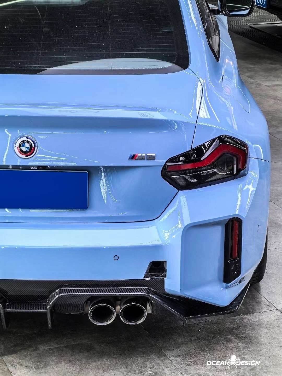 2023-2025 BMW G87 M2 DPRO Style Dry Carbon Fiber Rear Diffuser
