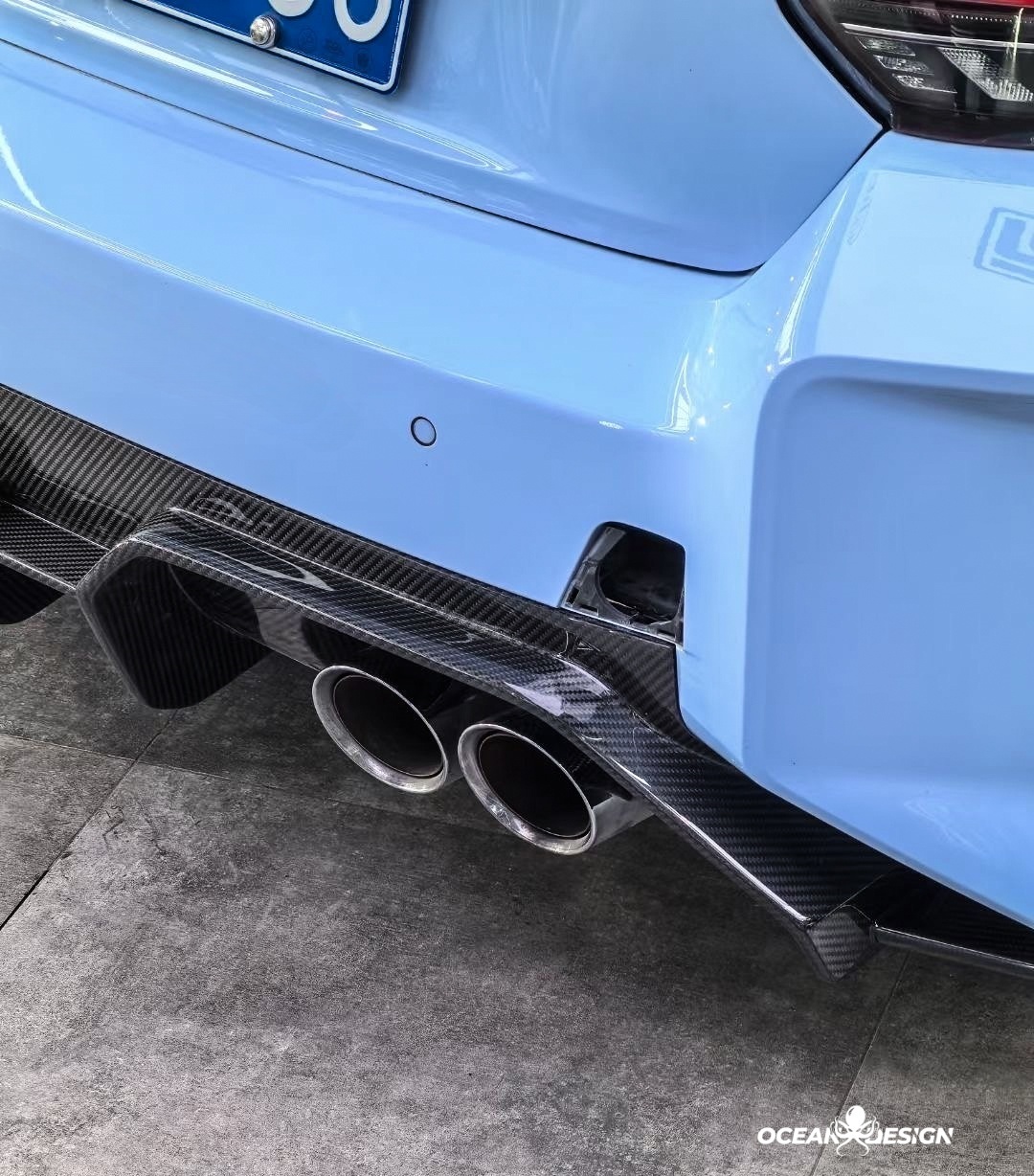 2023-2025 BMW G87 M2 DPRO Style Dry Carbon Fiber Rear Diffuser
