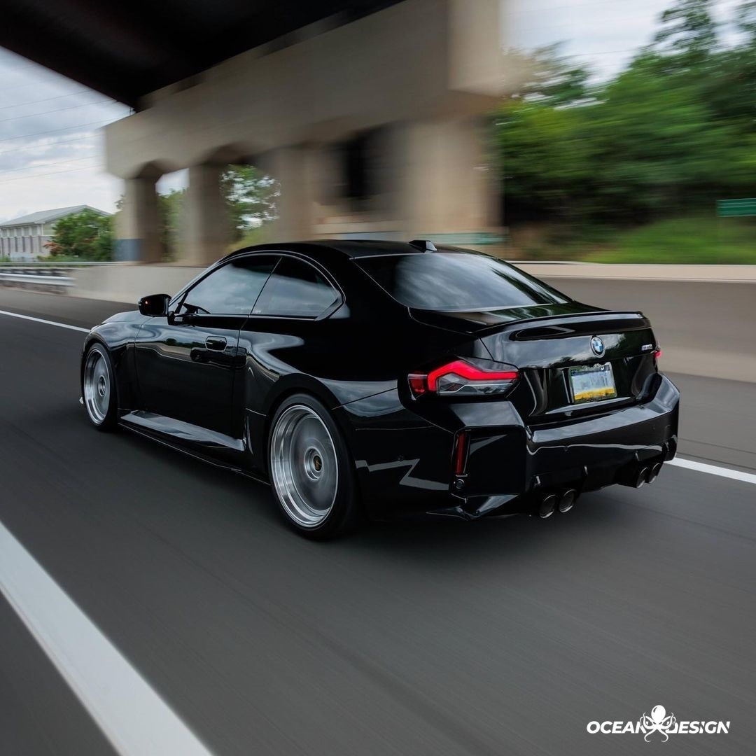 2023-2025 BMW G87 M2 R Style Dry Carbon Rear Diffuser