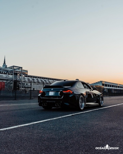 2023-2025 BMW G87 M2 R Style Dry Carbon Rear Diffuser