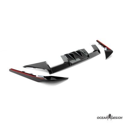 2023-2025 BMW G87 M2 R Style Dry Carbon Rear Diffuser