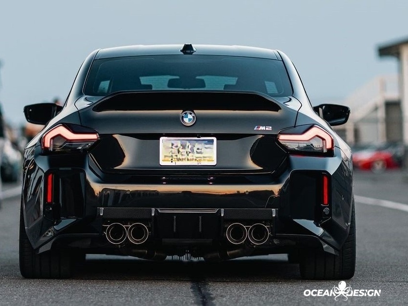 2023-2025 BMW G87 M2 R Style Dry Carbon Rear Diffuser