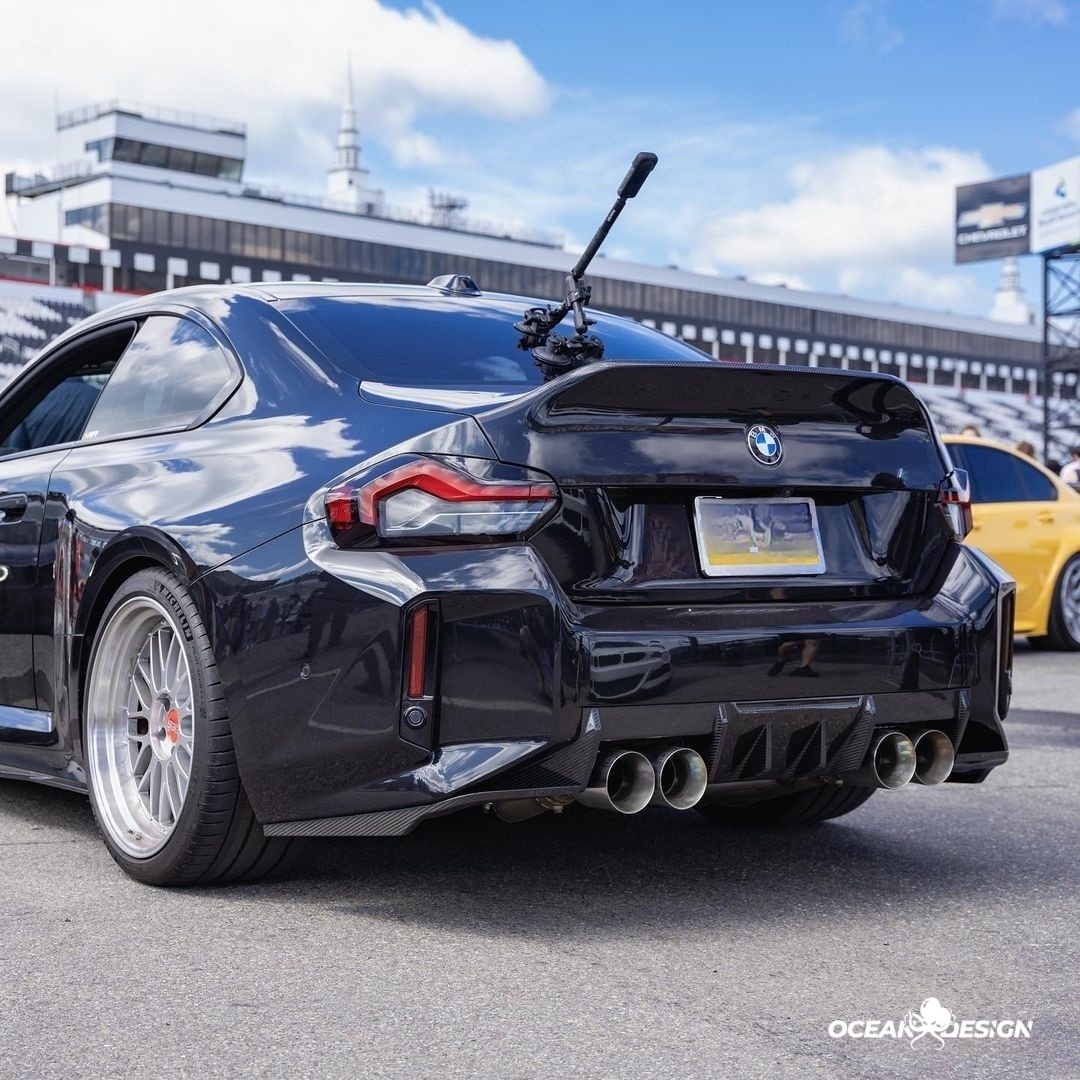 2023-2025 BMW G87 M2 R Style Dry Carbon Rear Diffuser