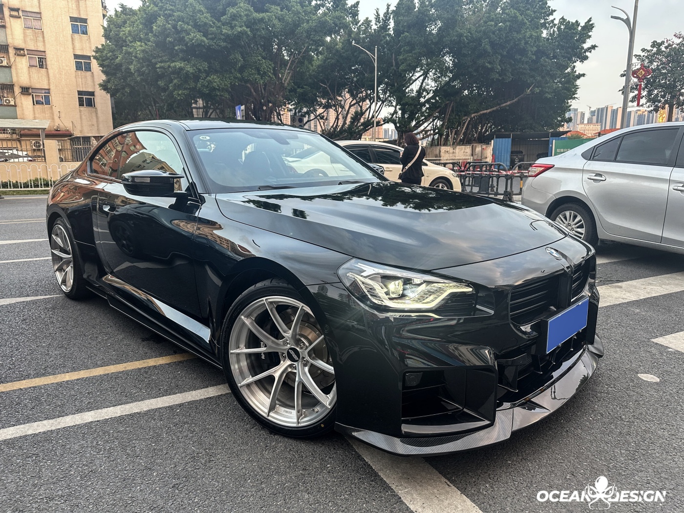 2023-2025 BMW G87 M2 R Style Dry Carbon Side Skirts