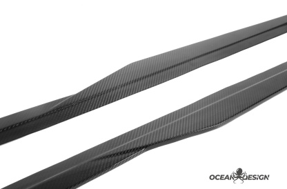 2023-2025 BMW G87 M2 R Style Dry Carbon Side Skirts
