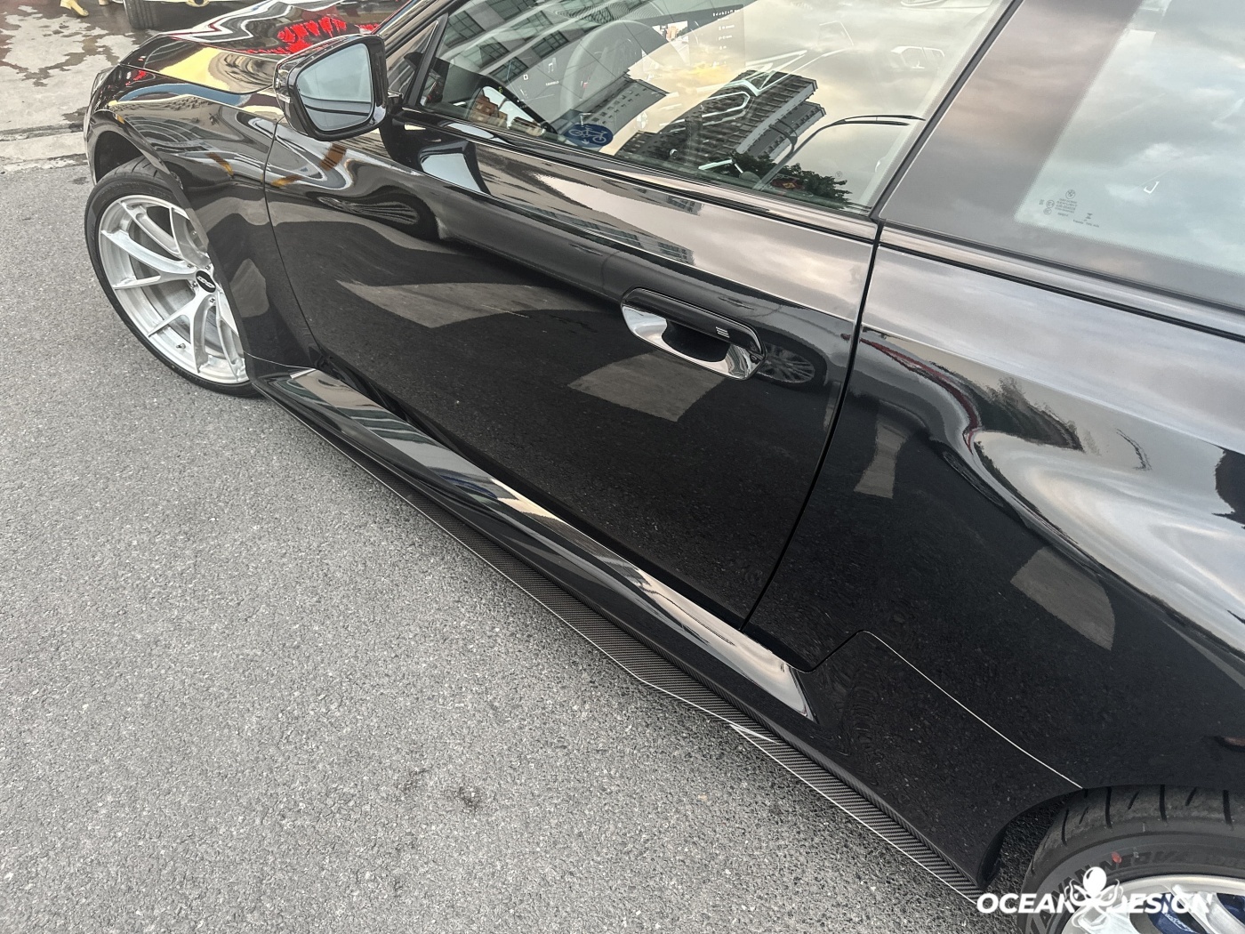 2023-2025 BMW G87 M2 R Style Dry Carbon Side Skirts