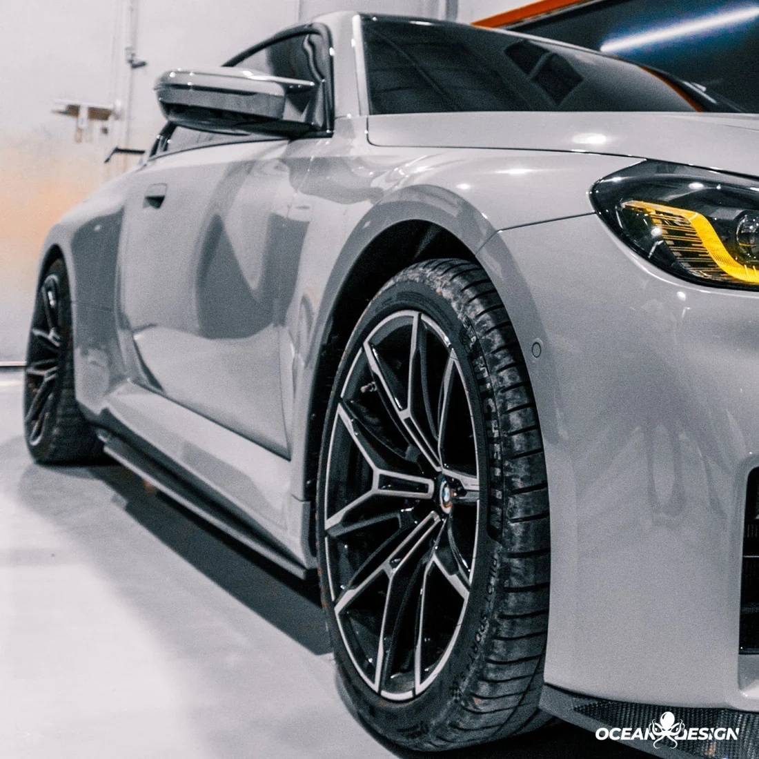 2023-2025 BMW G87 M2 R Style Dry Carbon Side Skirts