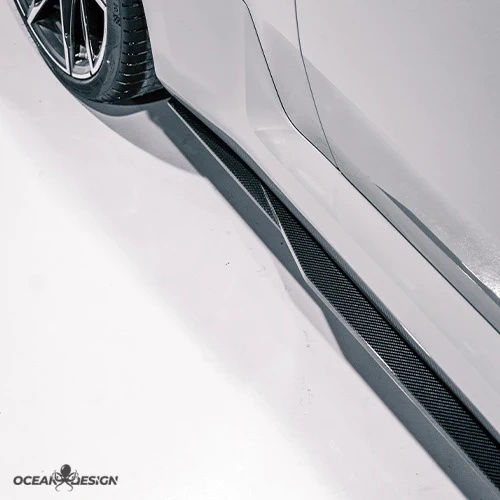 2023-2025 BMW G87 M2 R Style Dry Carbon Side Skirts
