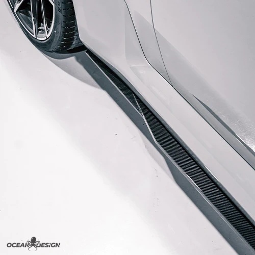 2023-2025 BMW G87 M2 R Style Dry Carbon Side Skirts