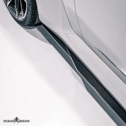 2023-2025 BMW G87 M2 R Style Dry Carbon Side Skirts