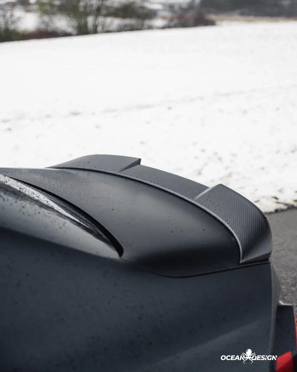BMW G87 M2 G42 M240i R Style Dry Carbon Rear Spoiler