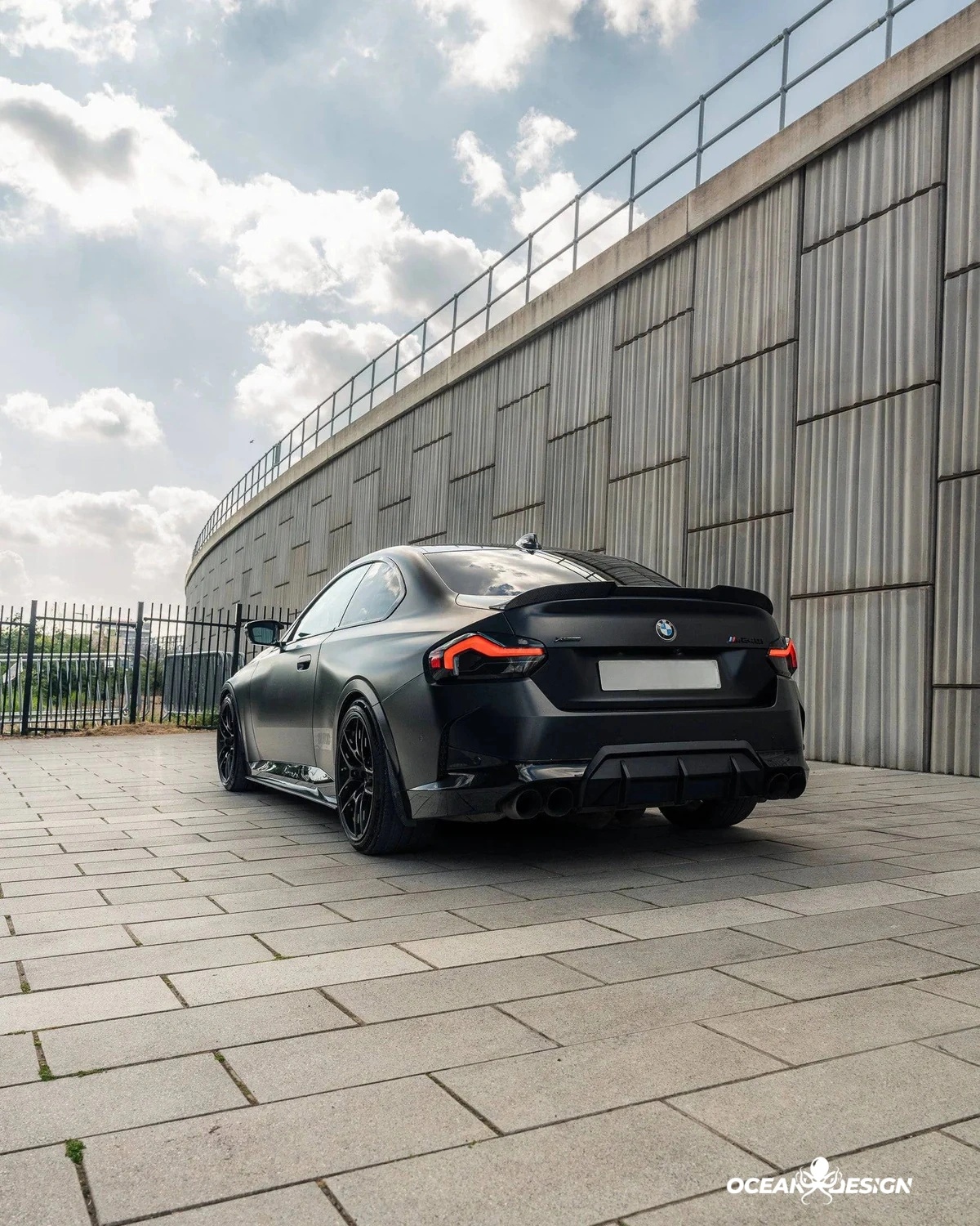 BMW G87 M2 G42 M240i R Style Dry Carbon Rear Spoiler