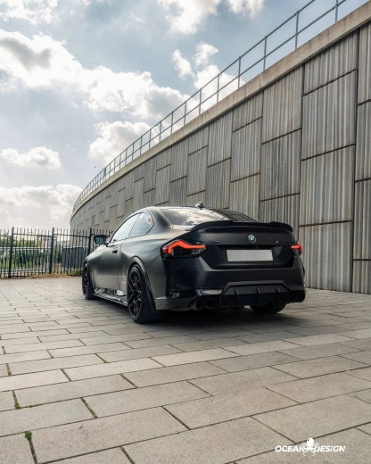 BMW G87 M2 G42 M240i R Style Dry Carbon Rear Spoiler