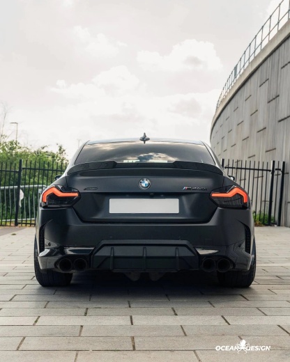 BMW G87 M2 G42 M240i R Style Dry Carbon Rear Spoiler