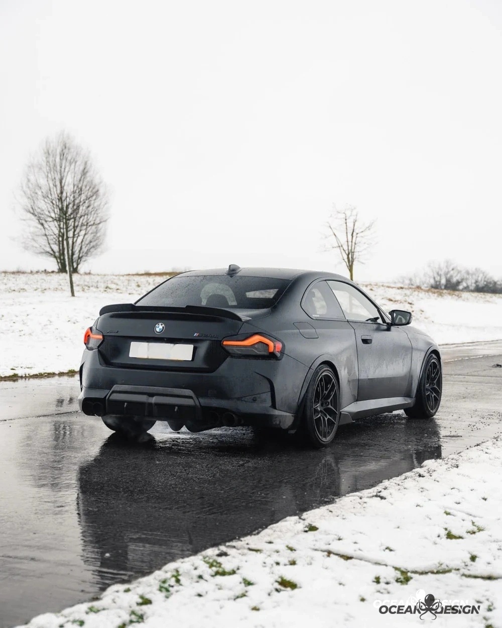 BMW G87 M2 G42 M240i R Style Dry Carbon Rear Spoiler