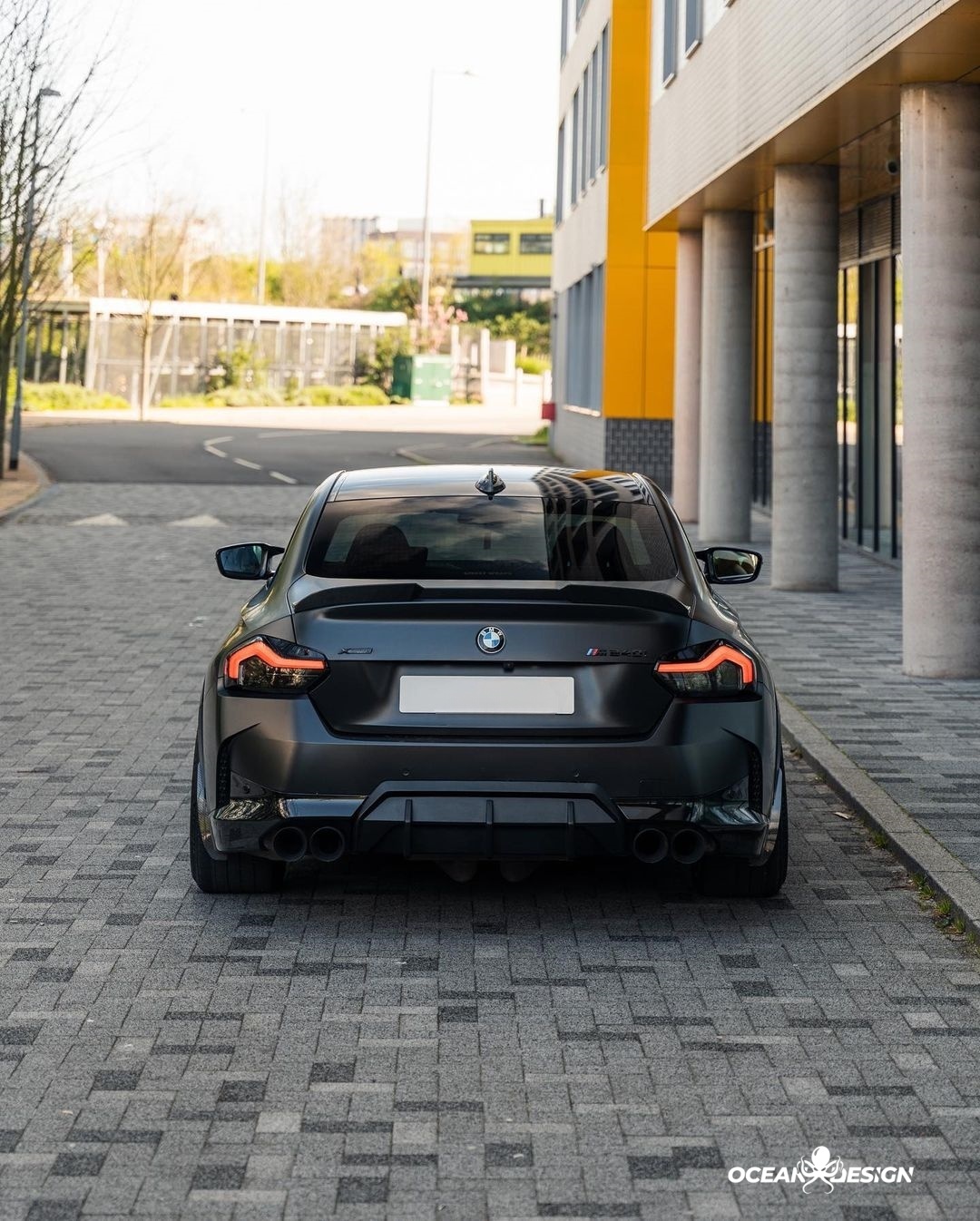 BMW G87 M2 G42 M240i R Style Dry Carbon Rear Spoiler