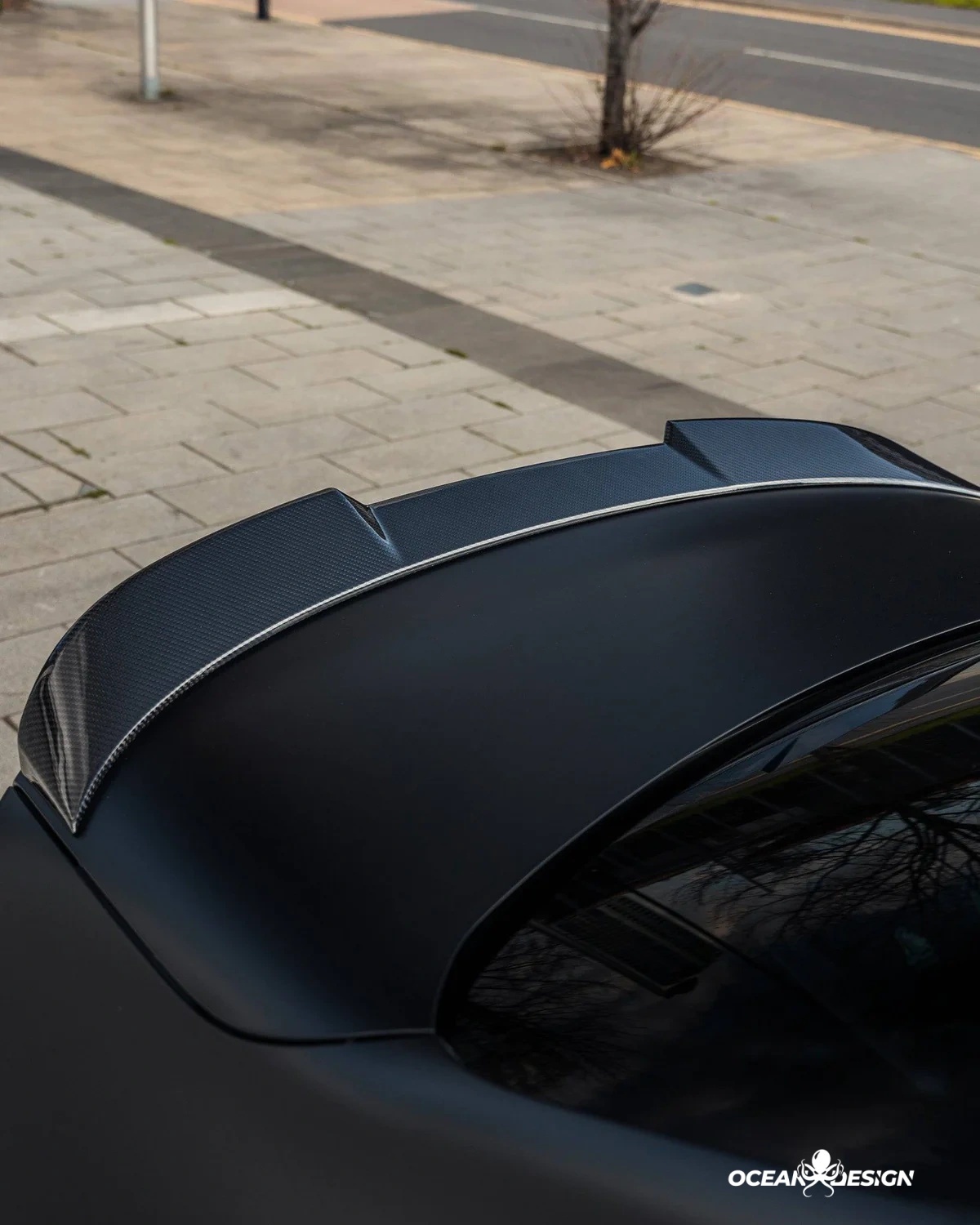 BMW G87 M2 G42 M240i R Style Dry Carbon Rear Spoiler