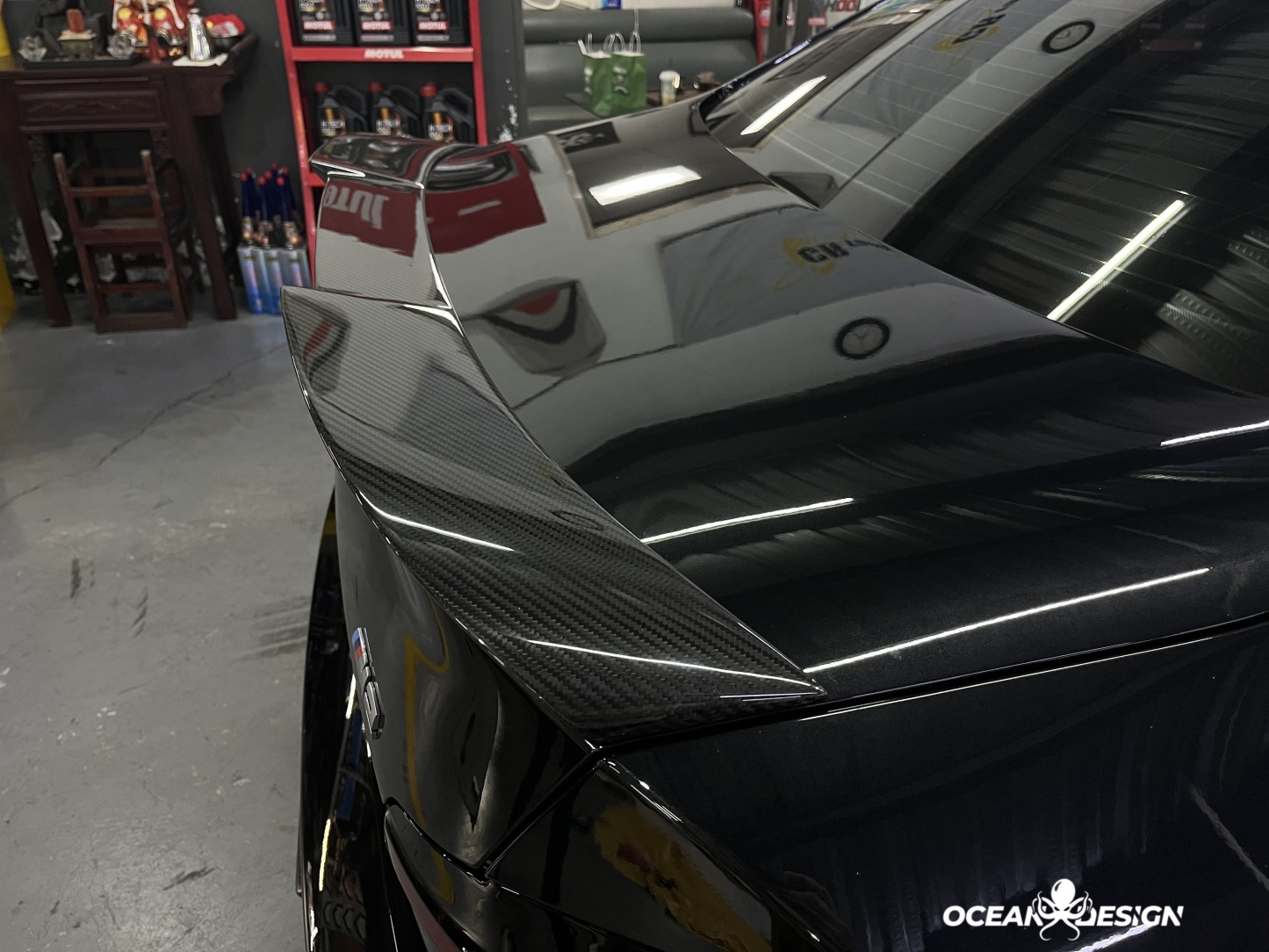 BMW G87 M2 G42 M240i R Style Dry Carbon Rear Spoiler
