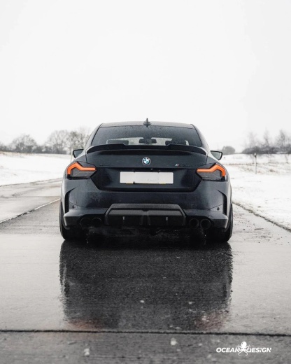 BMW G87 M2 G42 M240i R Style Dry Carbon Rear Spoiler