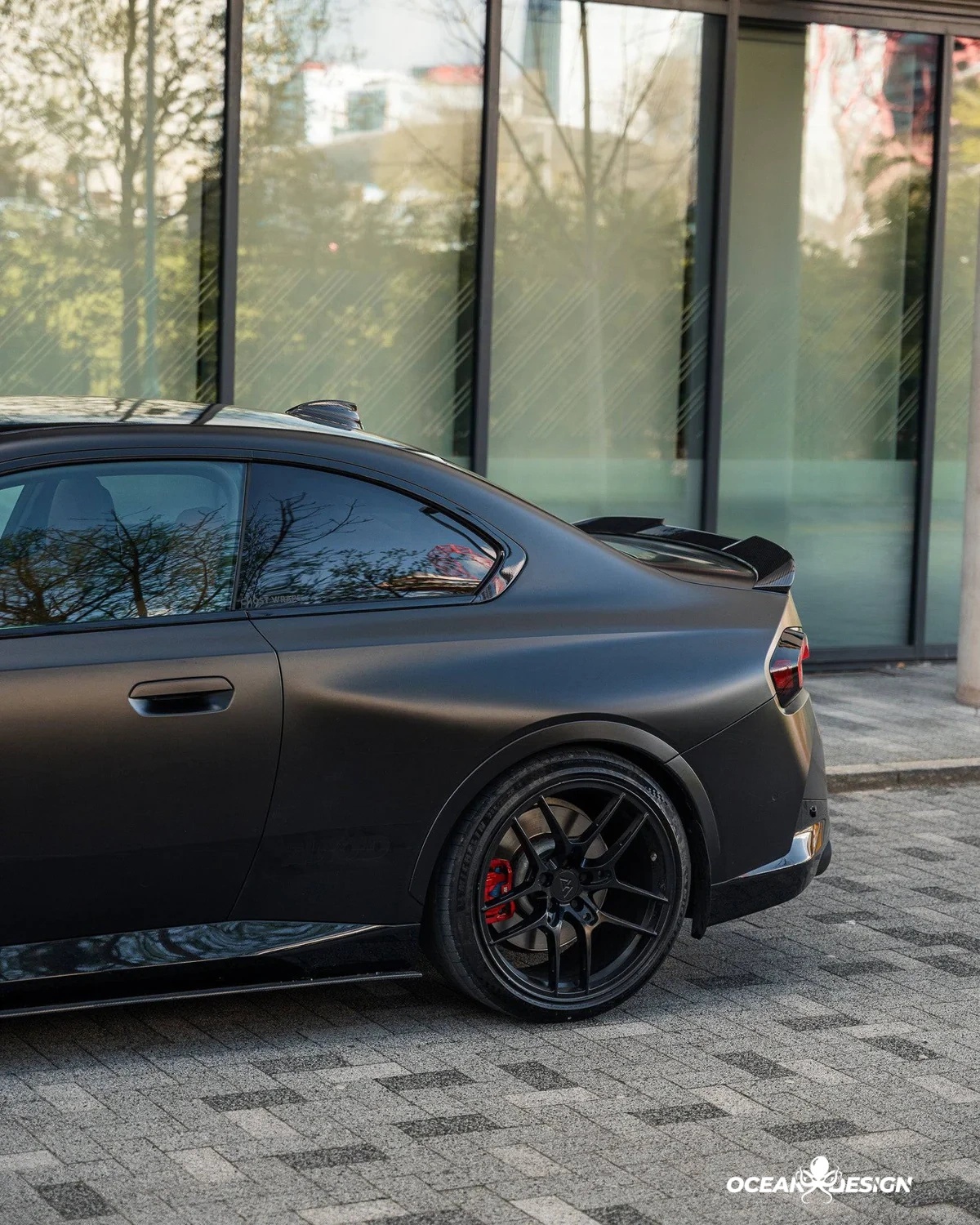 BMW G87 M2 G42 M240i R Style Dry Carbon Rear Spoiler