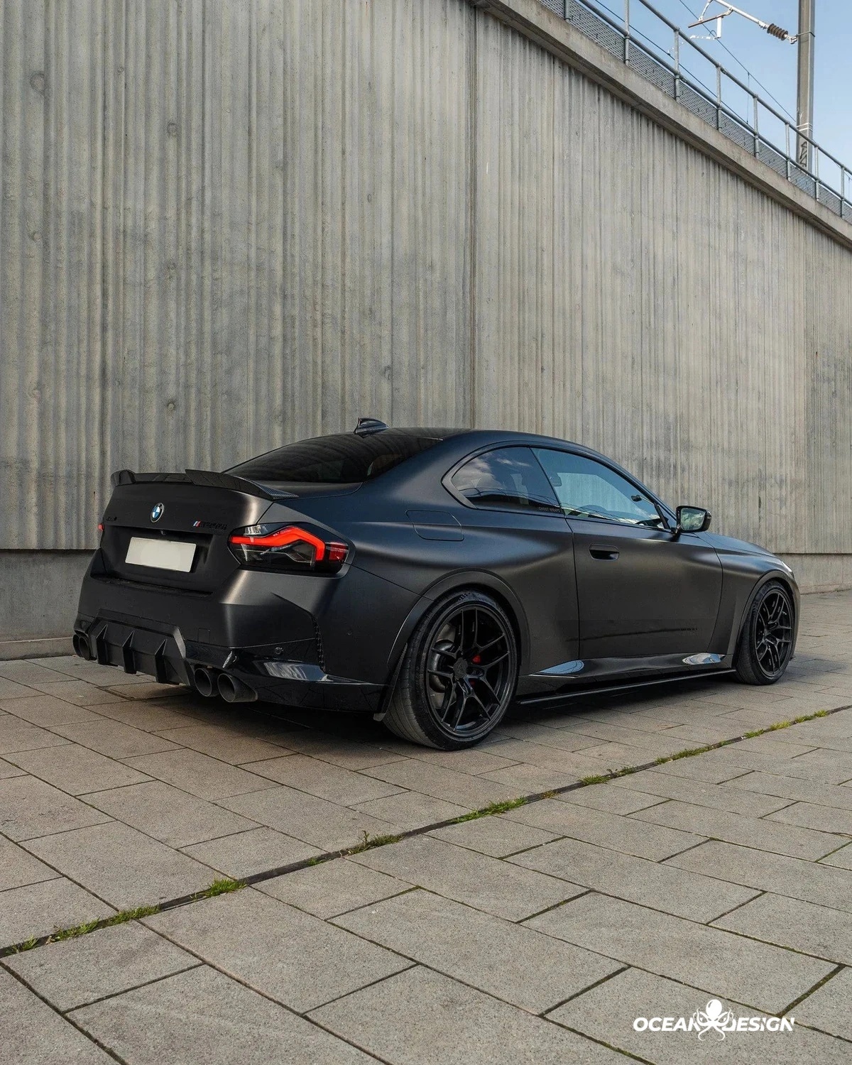 BMW G87 M2 G42 M240i R Style Dry Carbon Rear Spoiler