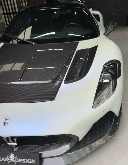 Maserati MC20 2020-2025 Air Outtake of Bonnet Dry Carbon Fiber MSY Bodykit