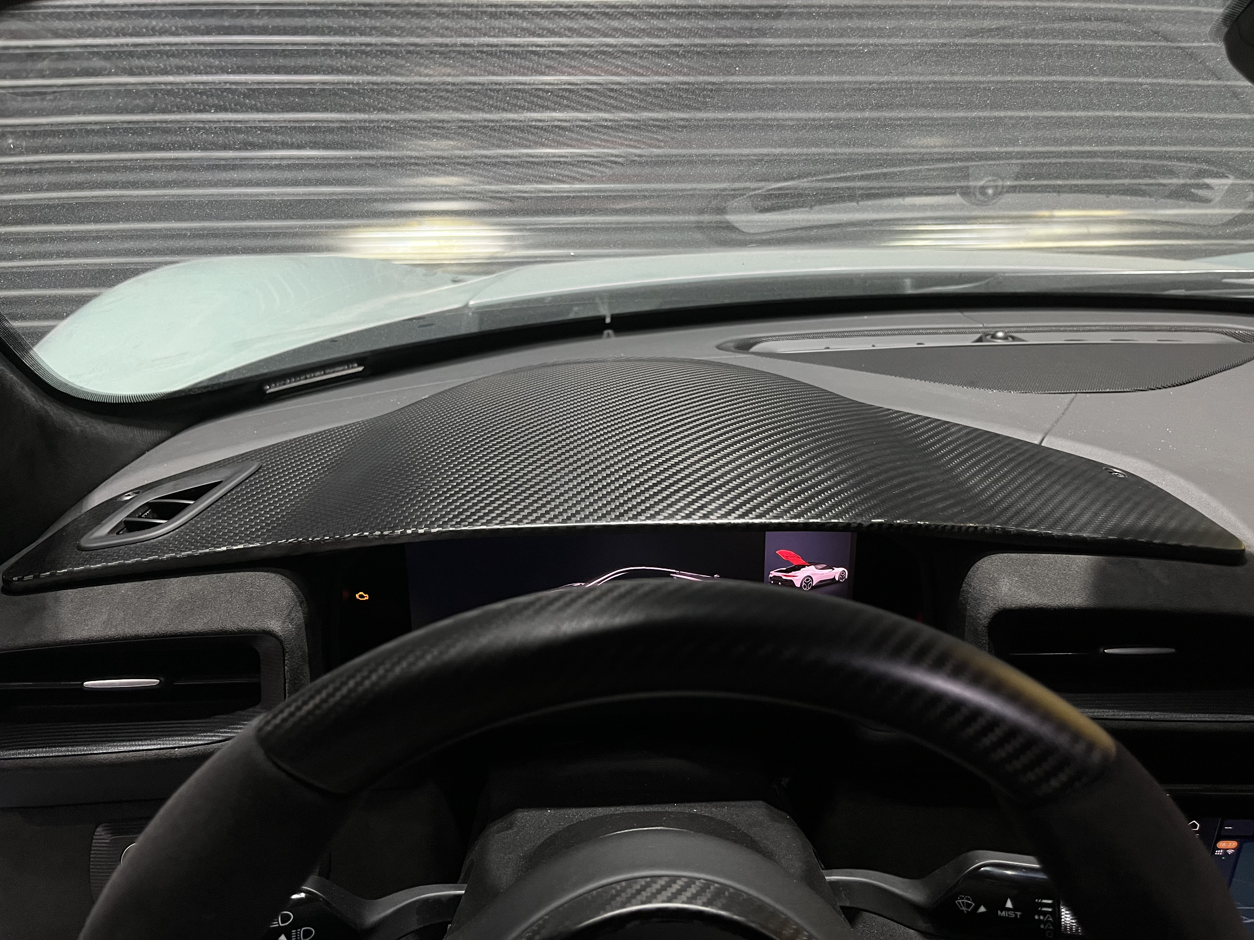 Maserati MC20 2020-2025 Dashboard Panel Surround Dry Carbon Fiber OEM Series
