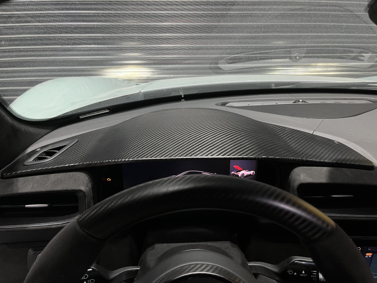 Maserati MC20 2020-2025 Dashboard Panel Surround Dry Carbon Fiber OEM Series