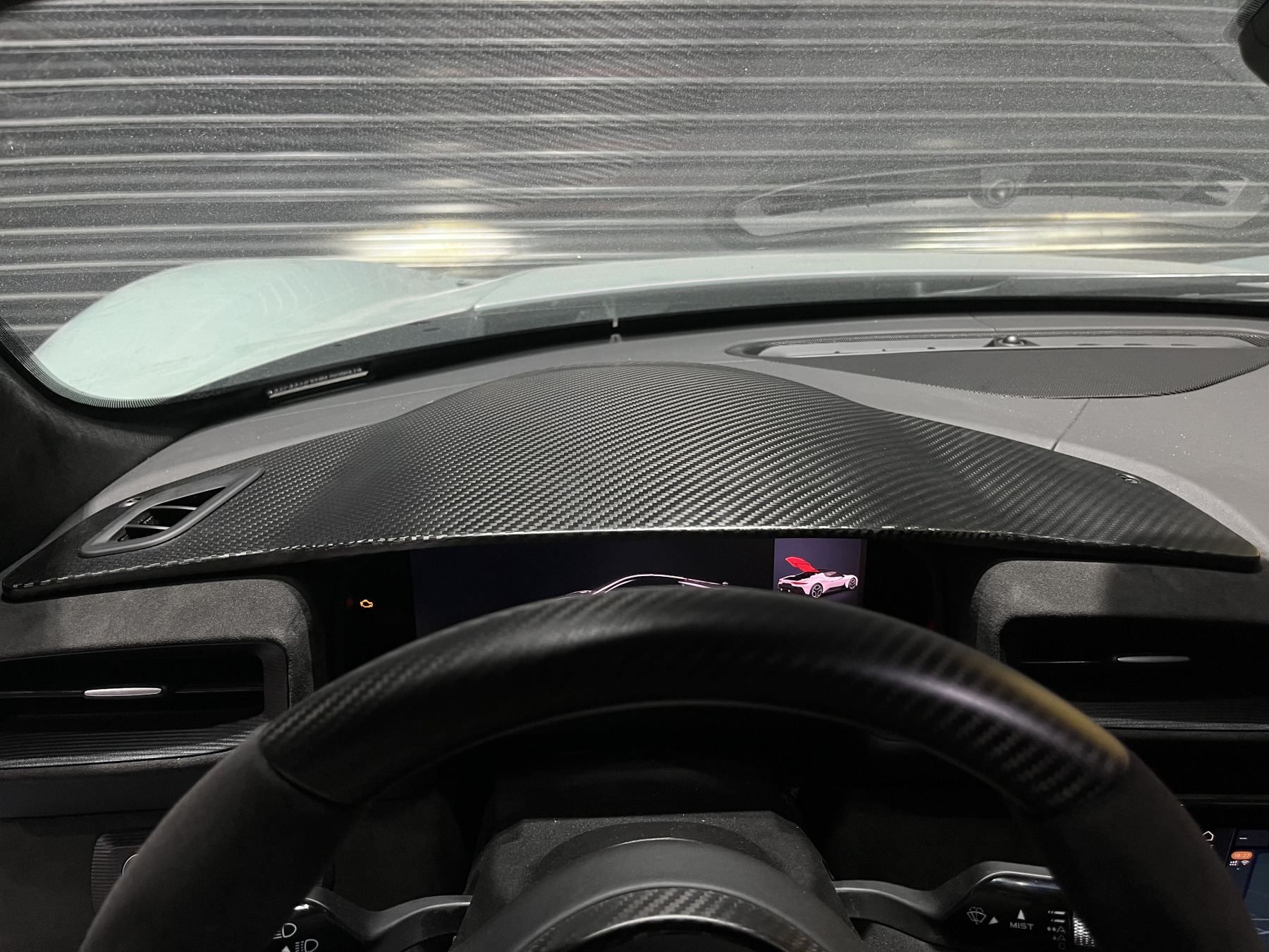 Maserati MC20 2020-2025 Dashboard Panel Surround Dry Carbon Fiber OEM Series