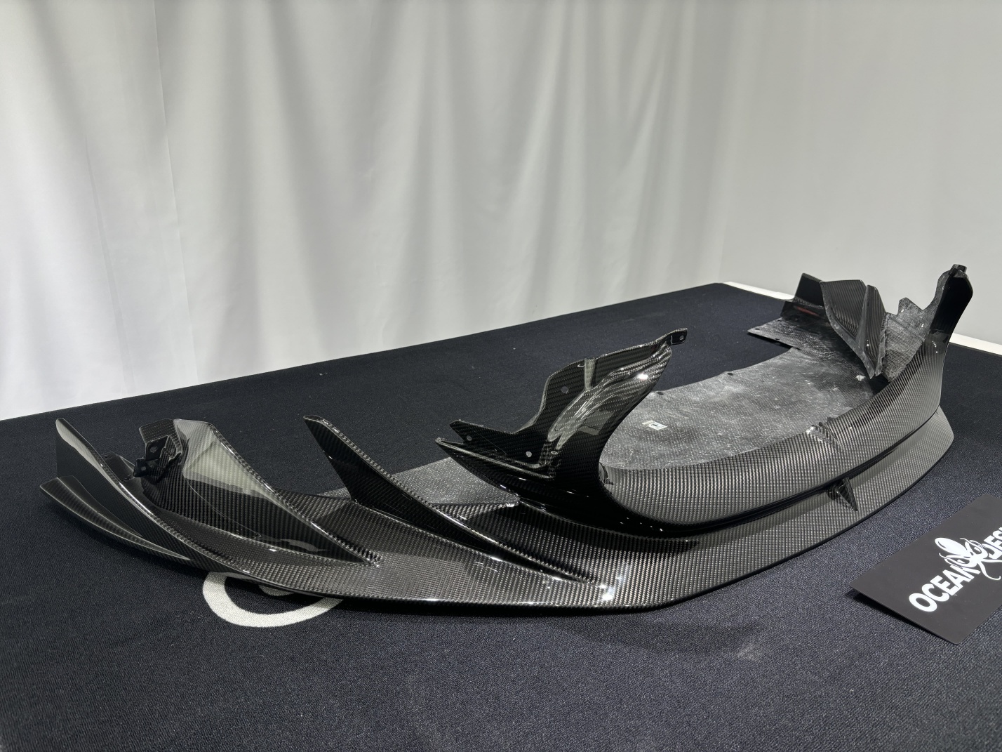 Maserati MC20 2020-2025 Front Bumper Lip with Mask Dry Carbon Fiber MSY Series Bodykit