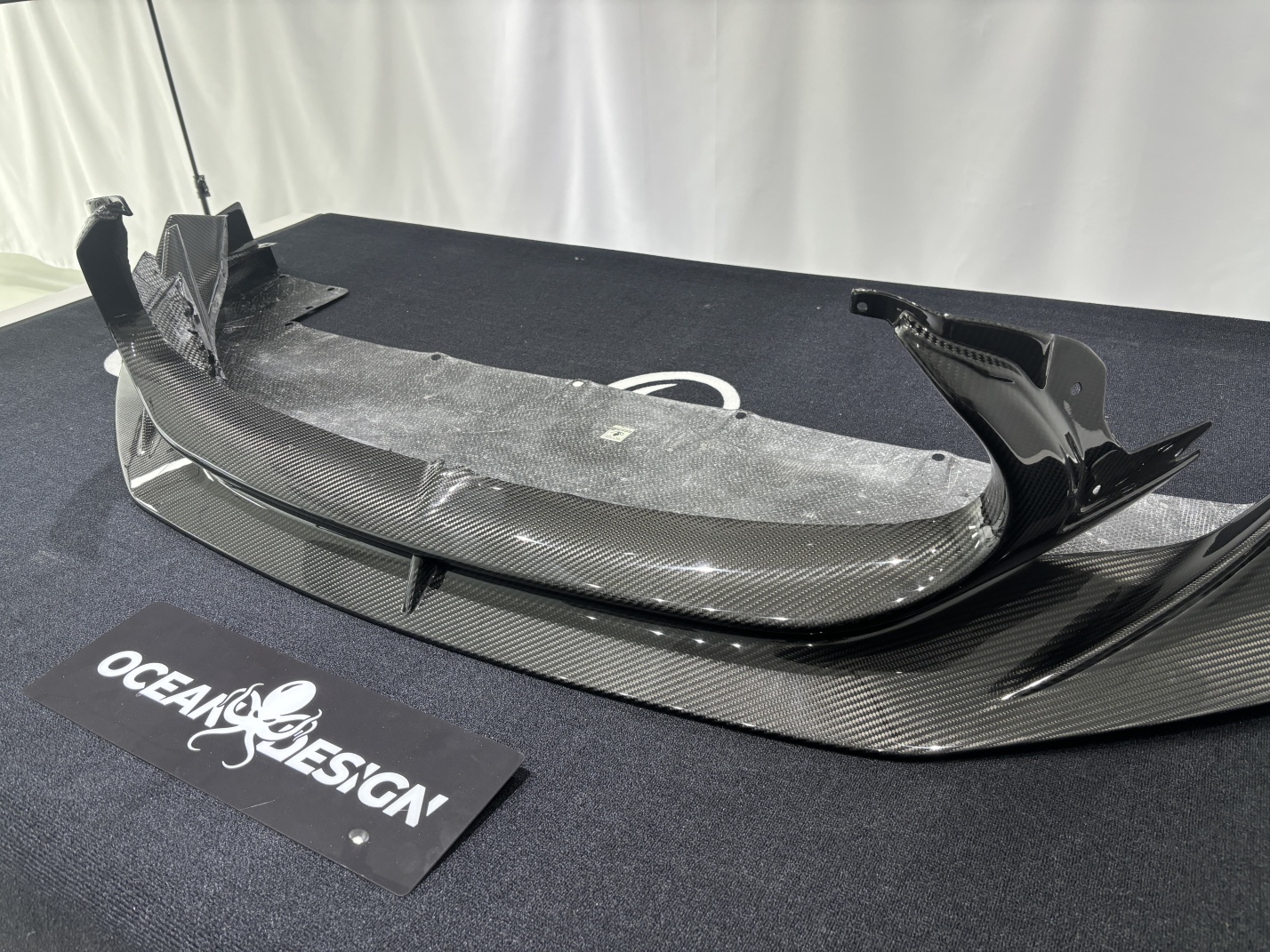 Maserati MC20 2020-2025 Front Bumper Lip with Mask Dry Carbon Fiber MSY Series Bodykit