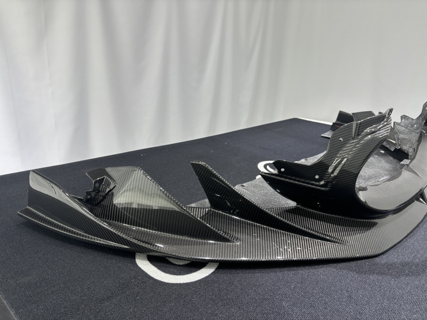Maserati MC20 2020-2025 Front Bumper Lip with Mask Dry Carbon Fiber MSY Series Bodykit