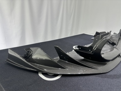 Maserati MC20 2020-2025 Front Bumper Lip with Mask Dry Carbon Fiber MSY Series Bodykit