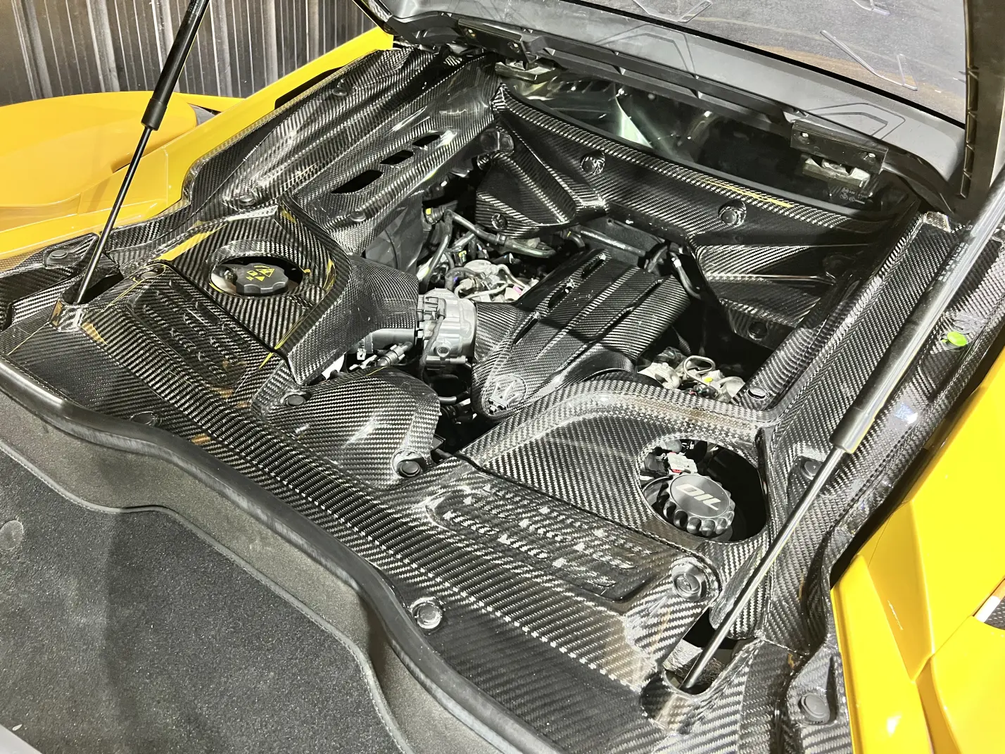 Maserati MC20 2020-2025 Engine Bay Dry Carbon Fiber N Series Bodykit