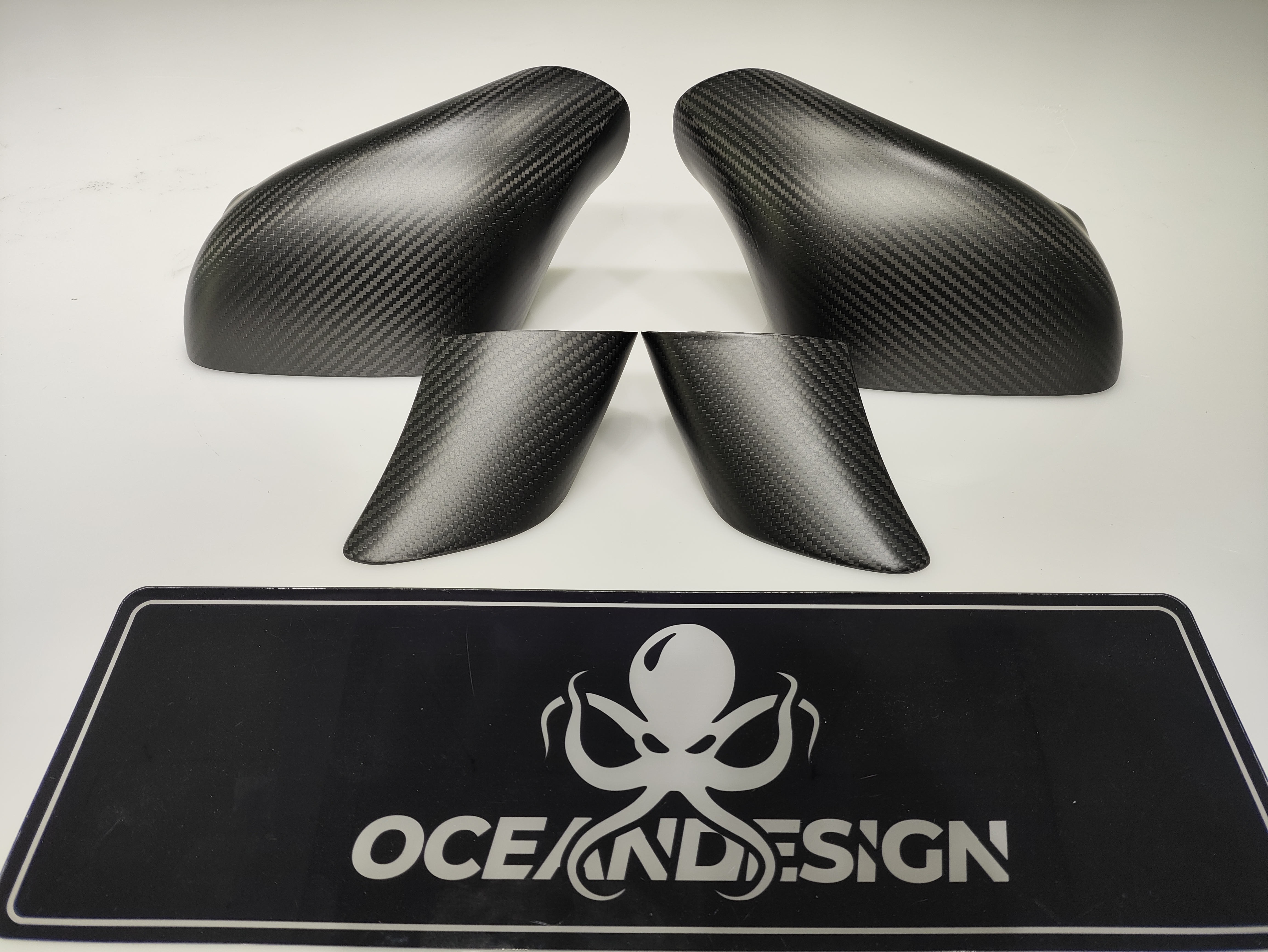 Maserati MC20 2020-2025 Wing Mirrors Housing Dry Carbon Fiber OEM Series Bodykit