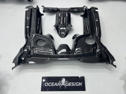 Maserati MC20 2020-2025 Engine Bay Dry Carbon Fiber OEM Series Bodykit