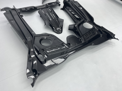 Maserati MC20 2020-2025 Engine Bay Dry Carbon Fiber OEM Series Bodykit