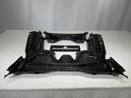 Maserati MC20 2020-2025 Engine Bay Dry Carbon Fiber OEM Series Bodykit