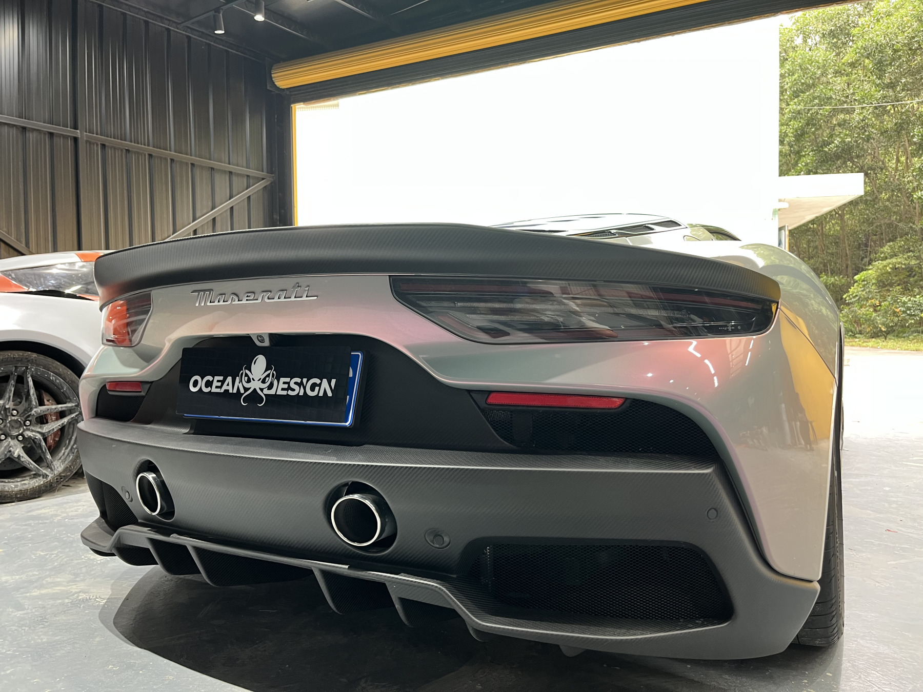 Maserati MC20 2020-2025 Rear Diffuser Dry Carbon Fiber OEM Series Bodykit