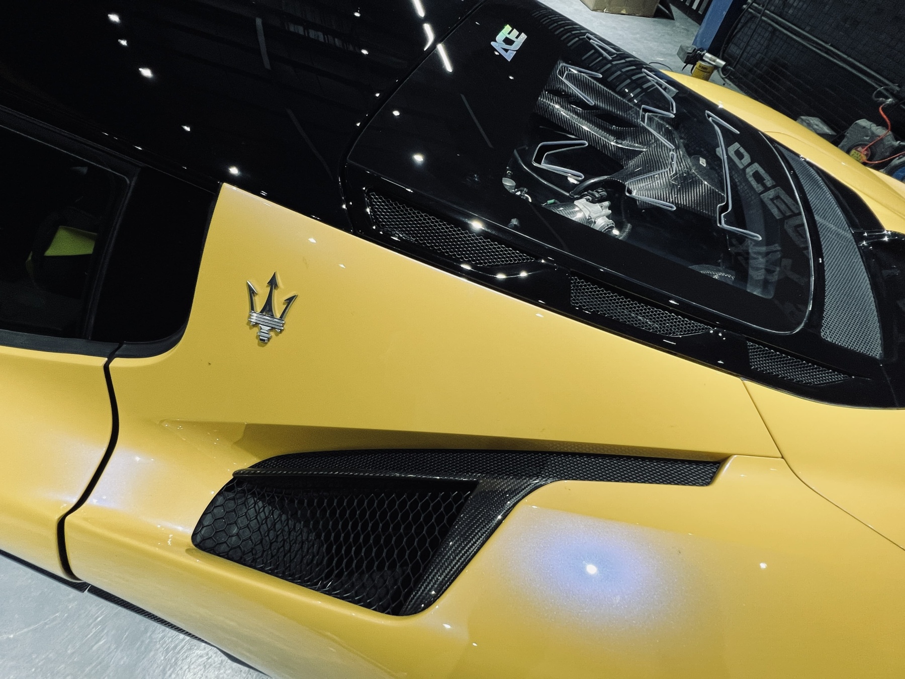 Maserati MC20 2020-2025 Rear Vents Dry Carbon Fiber OEM Series Bodykit