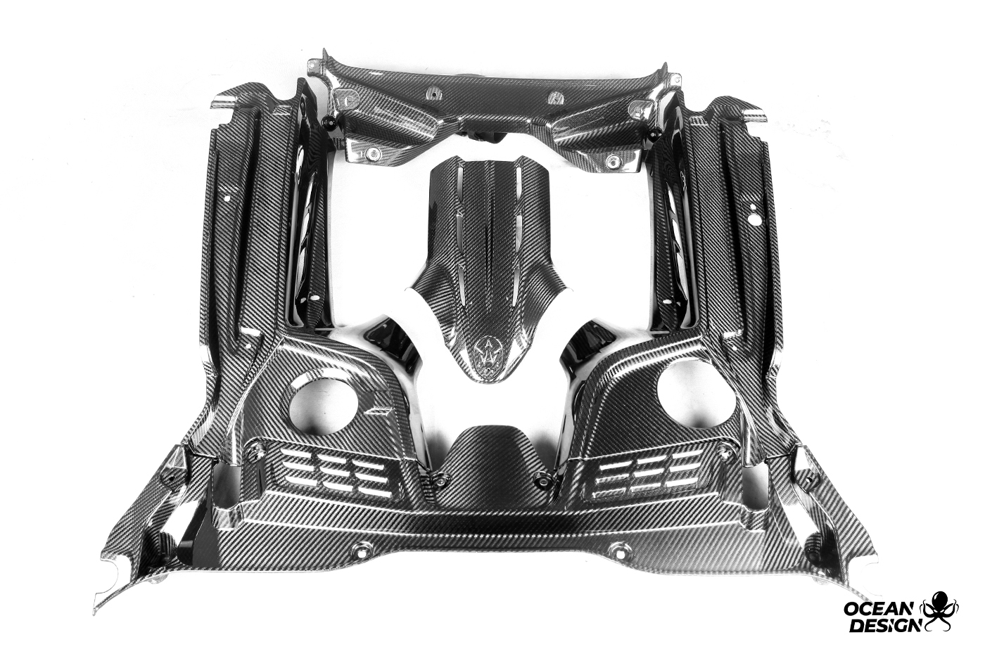Maserati MC20 2020-2025 Dry Carbon Fiber Engine Bay SD Series Bodykit