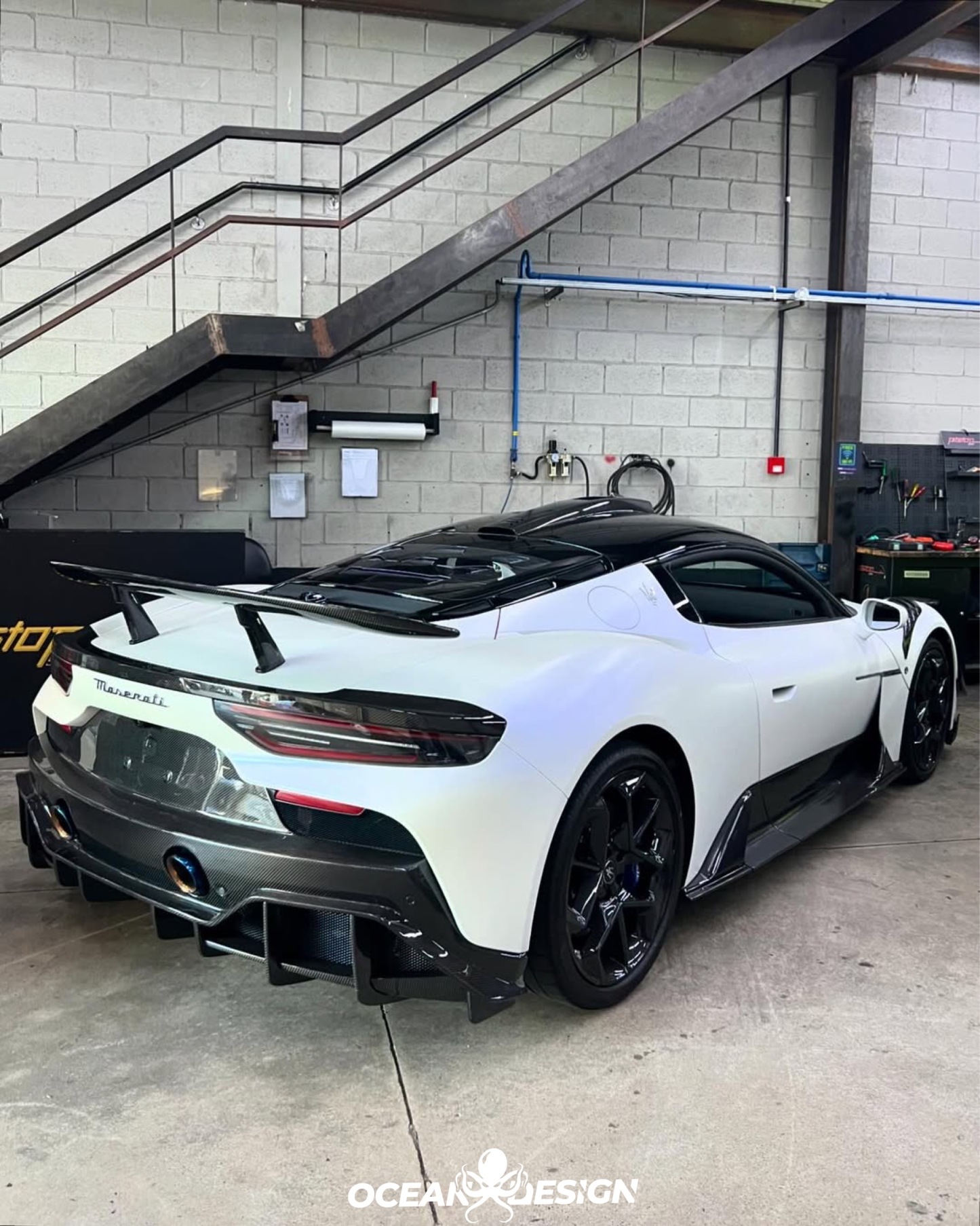 Maserati MC20 2020-2025 Dry Carbon Fiber GT Spoiler SD Series Bodykit