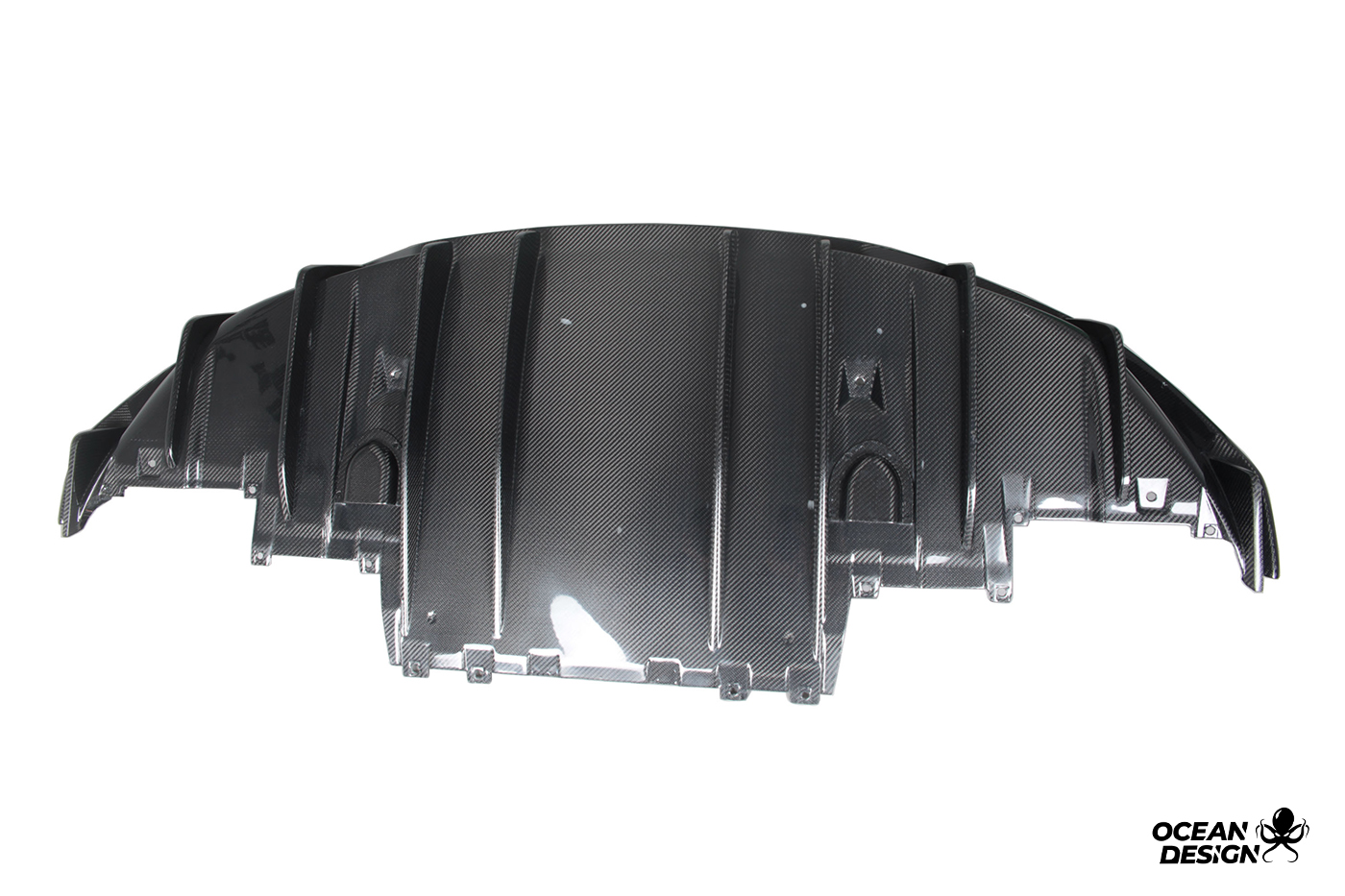 Maserati MC20 2020-2025 Dry Carbon Fiber Rear Diffuser SD Series Bodykit