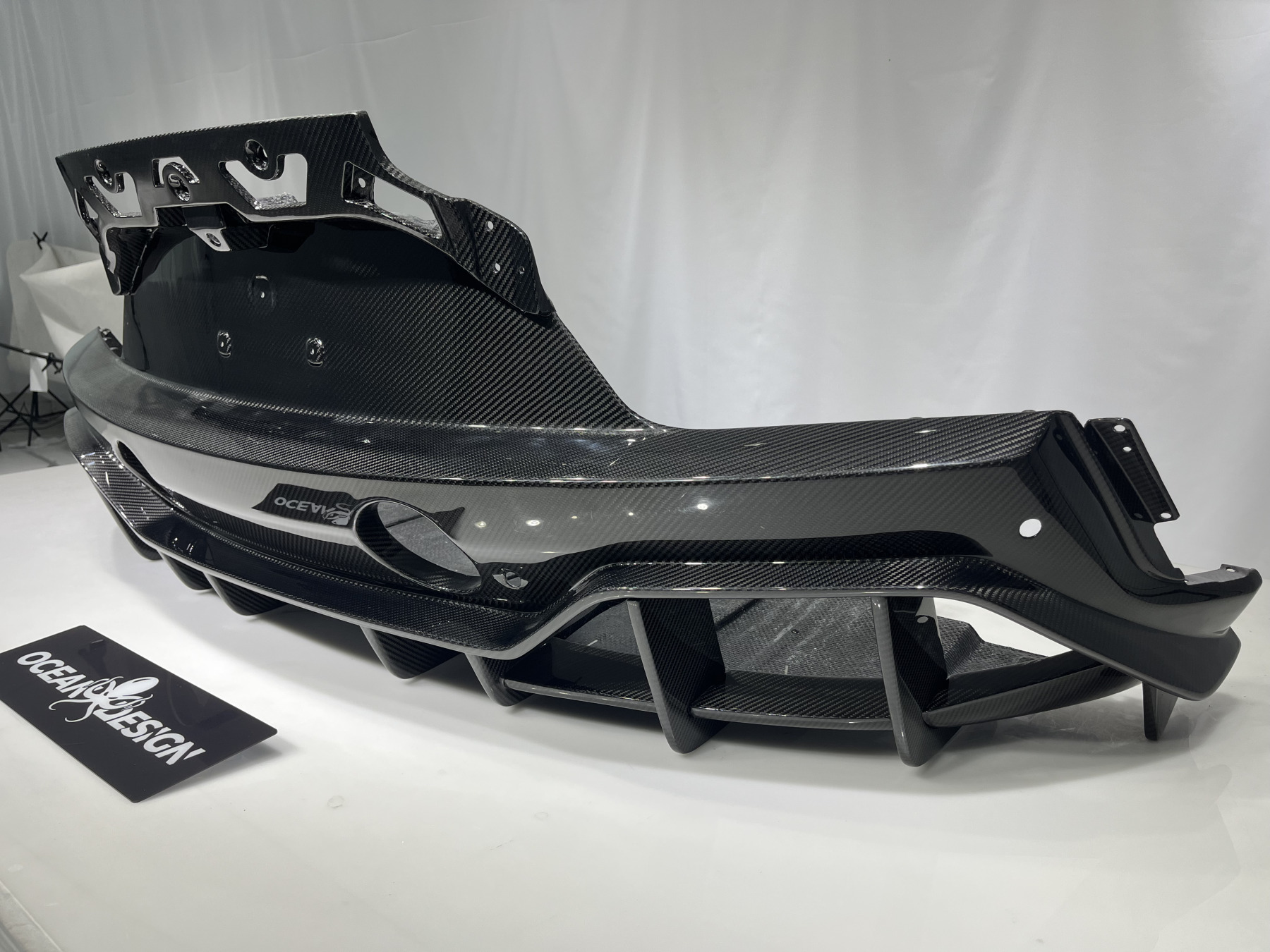 Maserati MC20 2020-2025 Dry Carbon Fiber Rear Diffuser SD Series Bodykit