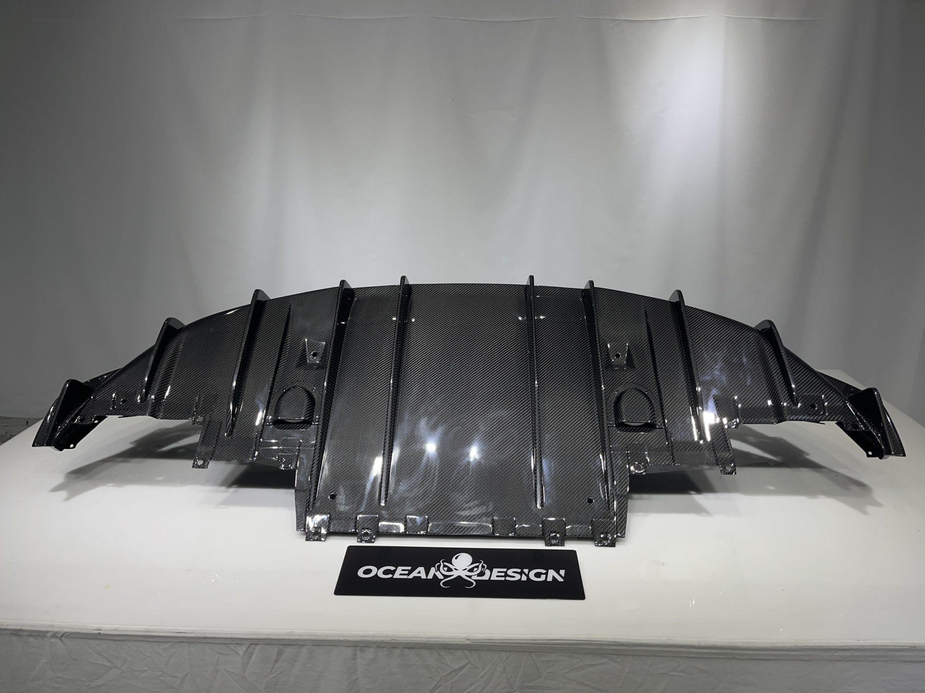 Maserati MC20 2020-2025 Dry Carbon Fiber Rear Diffuser SD Series Bodykit