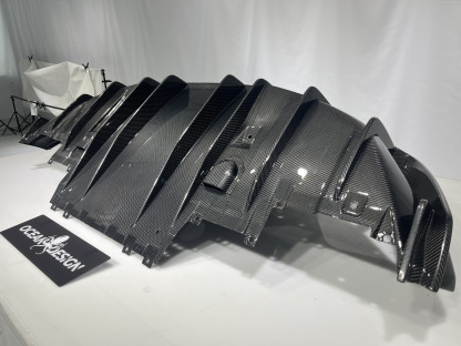 Maserati MC20 2020-2025 Dry Carbon Fiber Rear Diffuser SD Series Bodykit