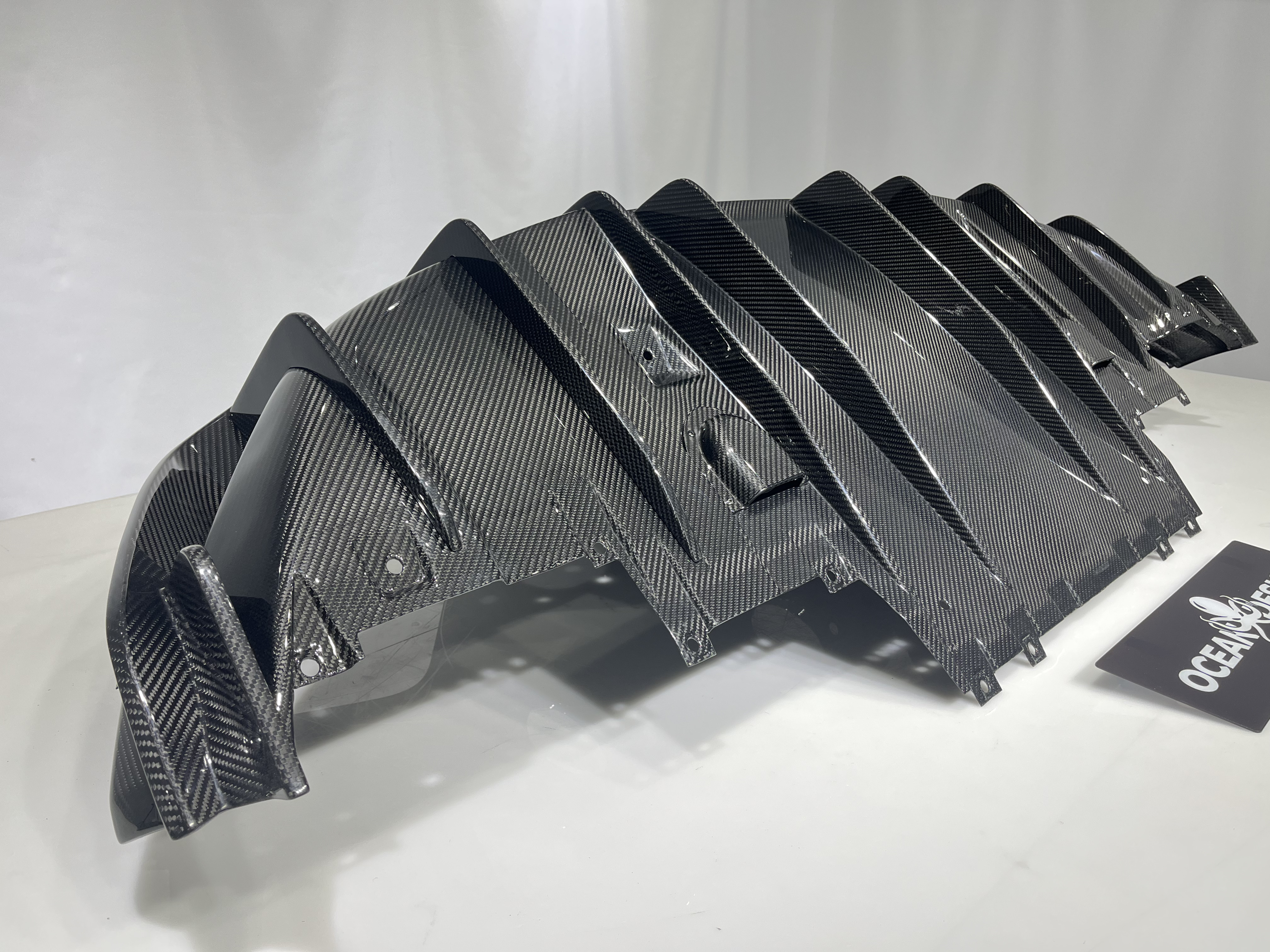 Maserati MC20 2020-2025 Dry Carbon Fiber Rear Diffuser SD Series Bodykit