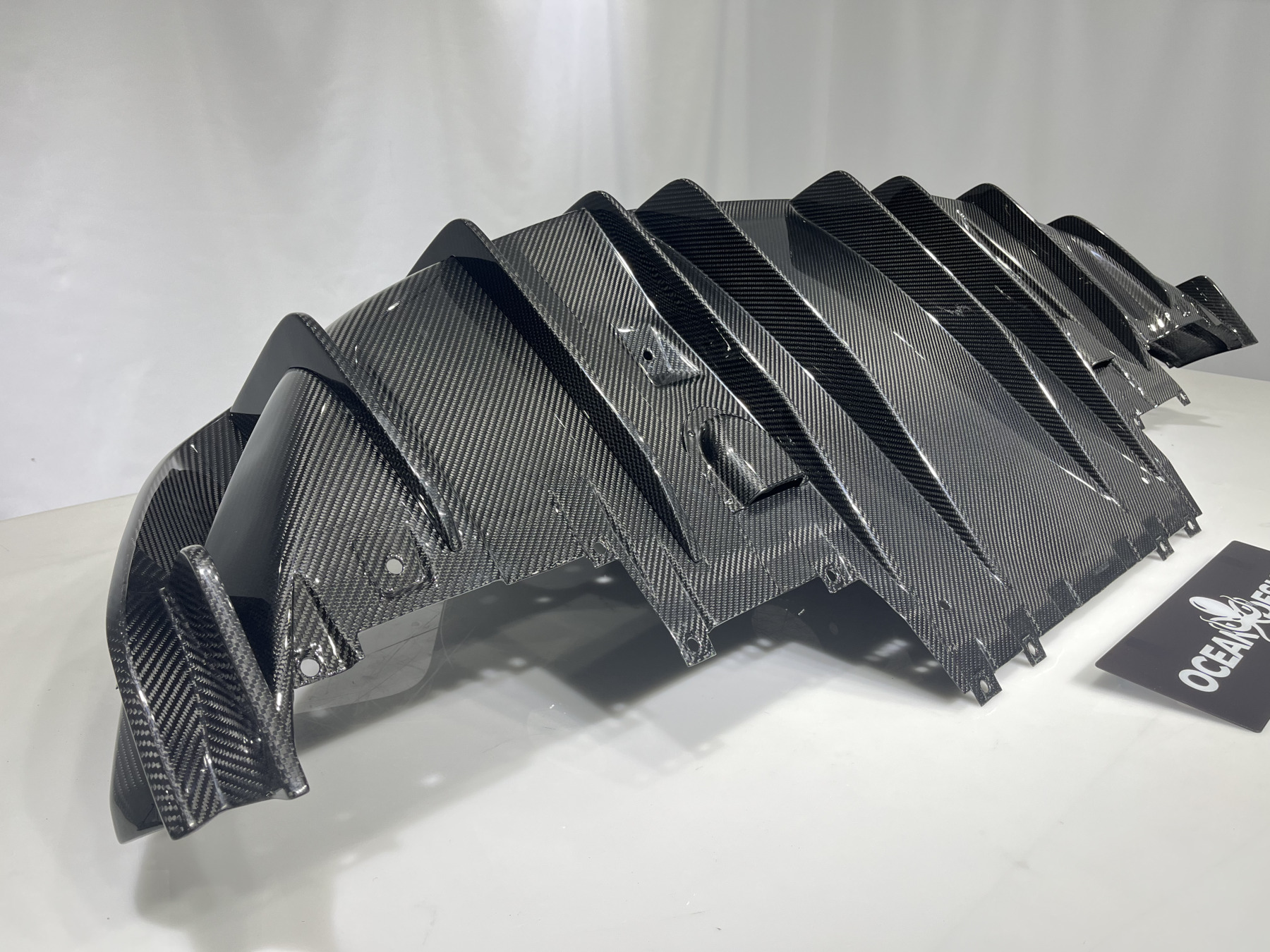 Maserati MC20 2020-2025 Dry Carbon Fiber Rear Diffuser SD Series Bodykit