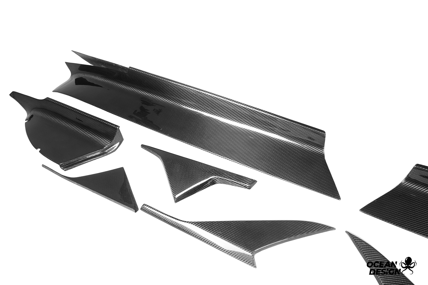 Maserati MC20 2020-2025 Dry Carbon Fiber Side Skirts SD Series Bodykit